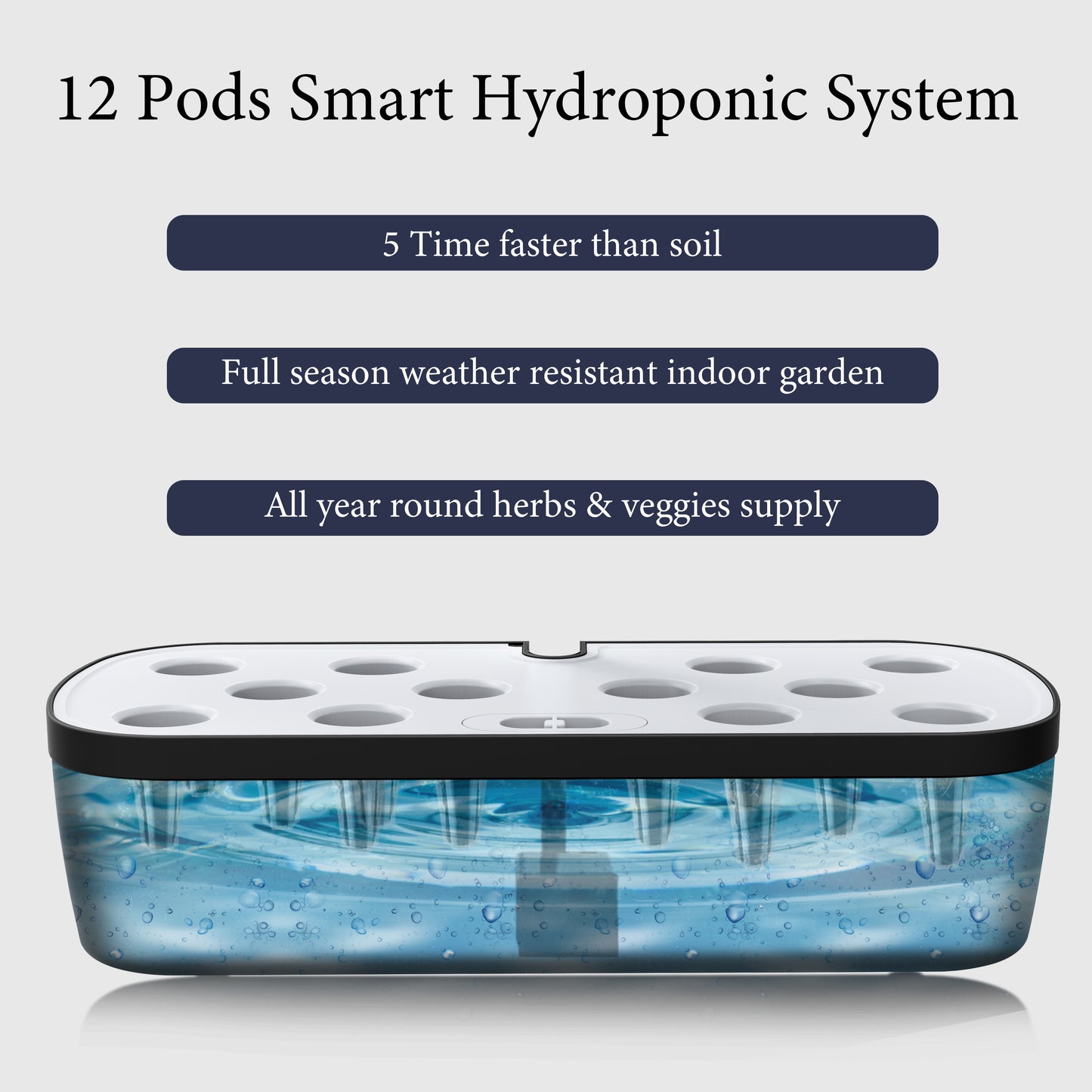 12 pods smart hydroponic system