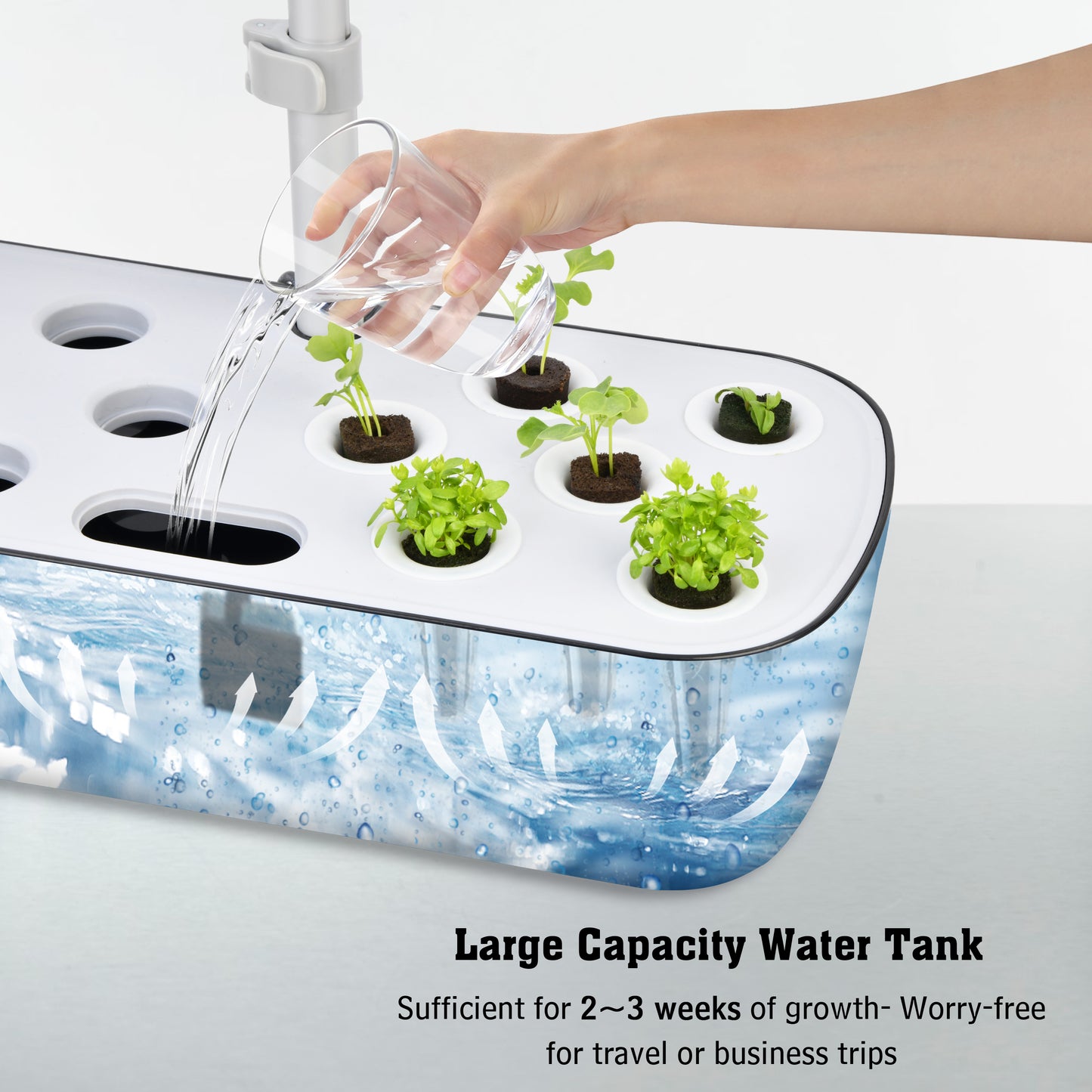 large capacity water tank hydroonics