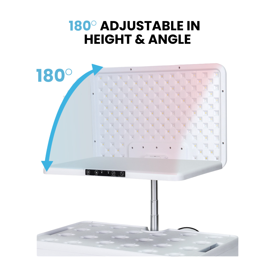 harvest nest hydroponic adjustable in height & angle