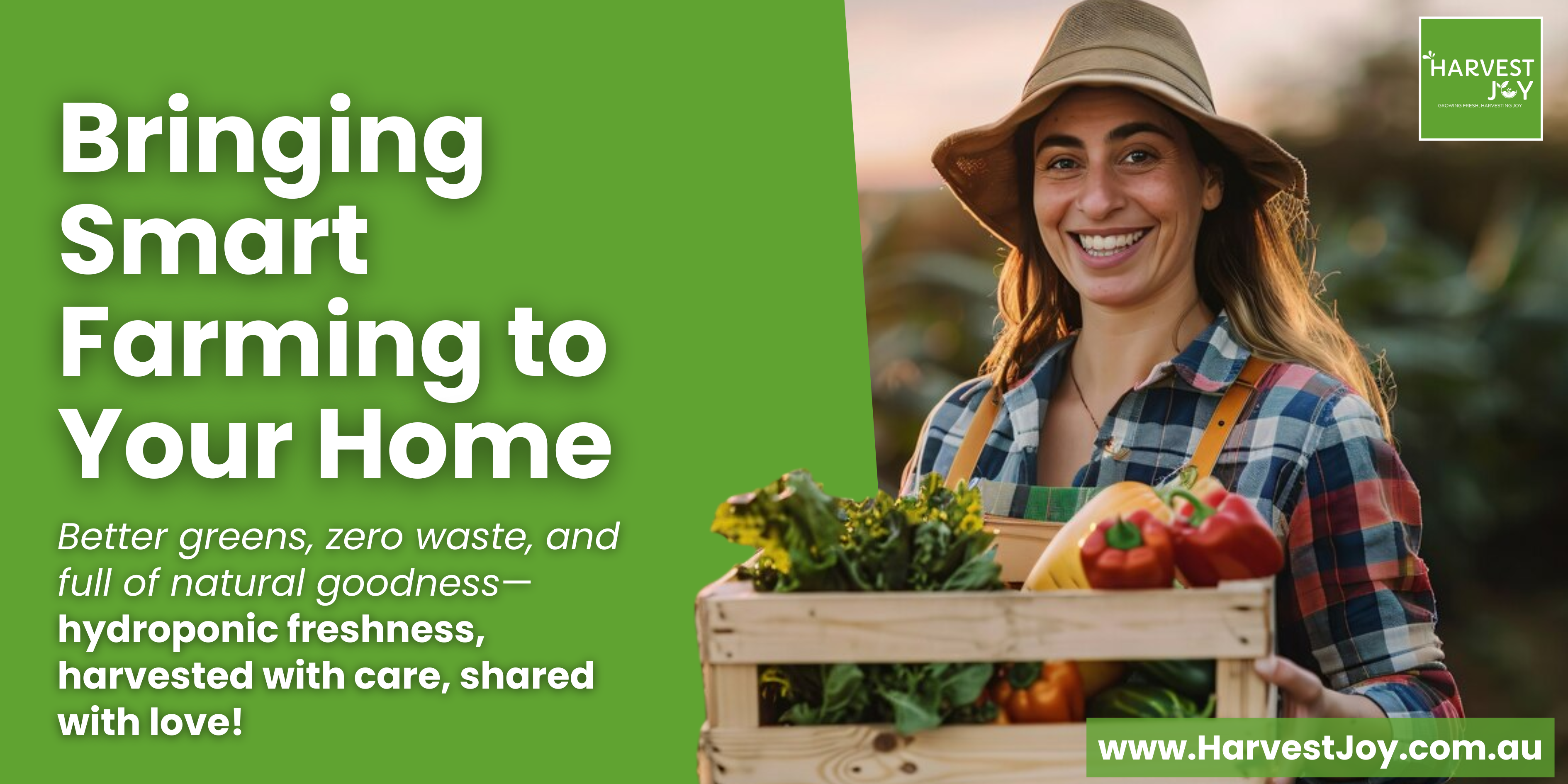 harvest joy- Bringing smart farming to your home with fresh, zero-waste hydroponic greens.